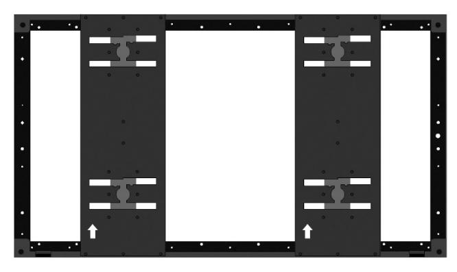 The H-Mount frame matches the outline dimensions of the display, making for less measuring &