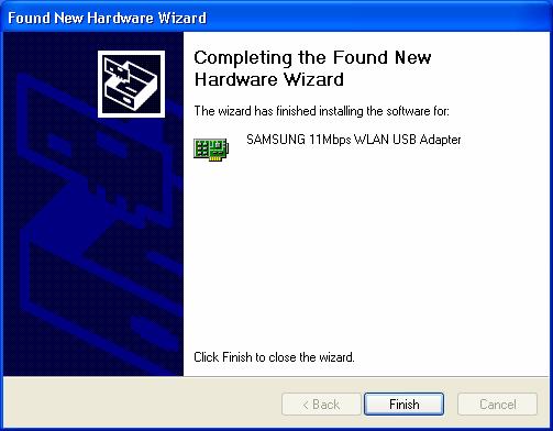 Found New Hardware Wizard appeared and the system looks for USB Device. Insert the MagicLAN Installation CD into the CD-ROM Drive. 3.
