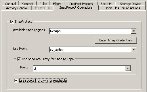 SnapProtect Technology - 24 A primary proxy is used to manage snapshots on the production NetApp filer.