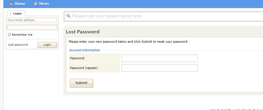 password, the page below will be