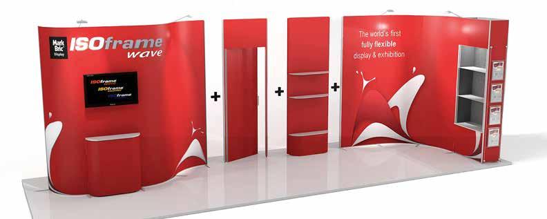 ISOframe Wave Tradeshow Shape your display as desired These are alternative ISOframe Wave layouts showing different shapes of a