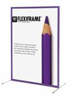 Insert material (Flexiframe) Poster Pockets Fabric Panels Size Packing Item $SRP Item $SRP 8 1/2 x 11 1 pc. 80116 $ 3.