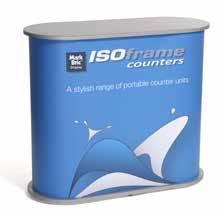 $ 21 *Can be attached to frame case (IS-TC-01-MB) IS-5061 / IS-5062 IS-80-TB03 IS-5054 The ISOframe Idea Book Get ideas and inspiration on how to build attractive and functional trade show stands