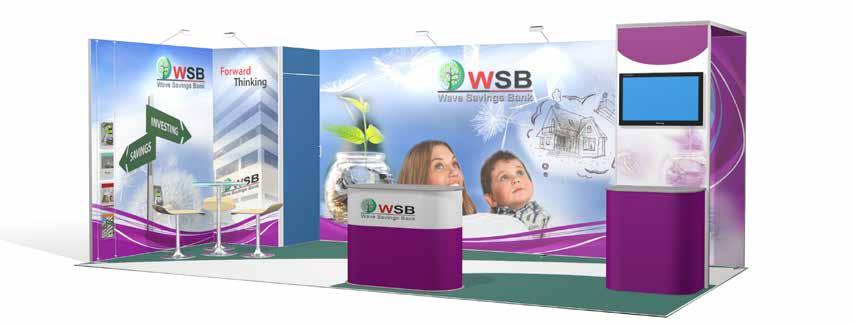 ISOframe Fabric Tradeshow System Frame This Fabric System Frame for self-build exhibition stands is our most portable yet, the fabric making it possible to pack away the graphics in the smallest of