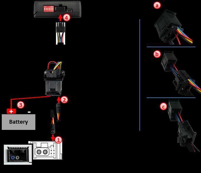 3.2. Connecting the CAN-box Locate the Audio Gateway. Remove the black MOST -connector which contains the optical leads and analogue wires from the Audio-Gateway.