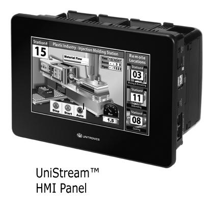 UniStream HMI Panel Installation Guide USP-070-B10,USP-104-B10, USP-156-B10 Unitronics UniStream platform comprises control devices that provide robust, flexible solutions for industrial automation.