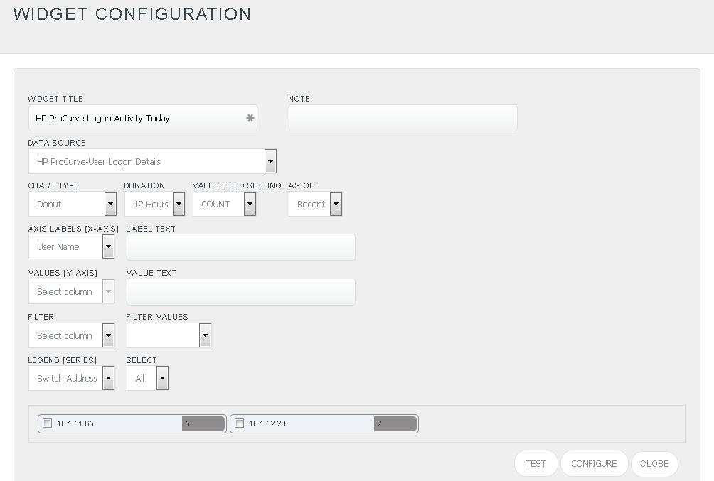 5. Fill fitting title and description and click Save button. 6. Click to configure a new flex dashlet. Widget configuration pane is shown. Figure 29 7.
