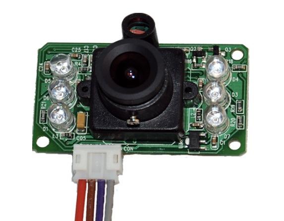 On board 300K pixel color sensor and JPEG CODEC for different resolutions. 6 pcs 850nm infrared LED s built-in board for night vision.