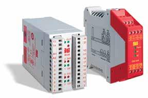 Applications (continued) Dual Channel Controllers CM-S4 Control Unit The CM-S4 controller is capable of monitoring up to four, magnetically coded switches with 1 N/O + 1 N/C contacts up to category 3