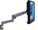 The VisionPro 550 series LCD monitor arm can be adjusted in extension, tilt and swivel with