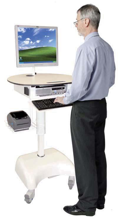 against theft. Quick and easy PC/Monitor integration. Effortless height adjustment.
