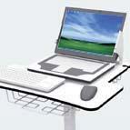 required at the patient bedside, and can be used with a full size keyboard and conventional mouse for