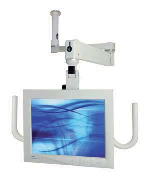 The Elite and T2 Elite with Paralink Swivel make an ideal ceiling mounted solution for patient TVs.
