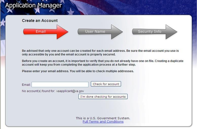 If no account is found, click I m done checking for accounts: Select the correct email address.