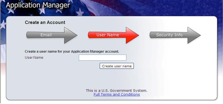 Then repeat the steps above. Click Create account with this address Make up a user name for your account.