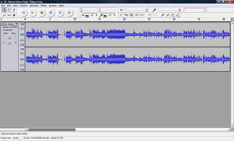 Audacity can read the fllwing audi file frmats: WAV, AIFF, AU, MP3, and Ogg Vrbis. Yu will mst likely encunter WAV and MP3 files.