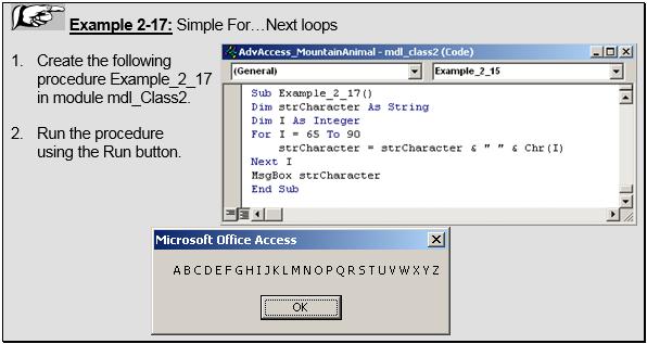 3.3 LOOP STRUCTURES 46 This example will append the