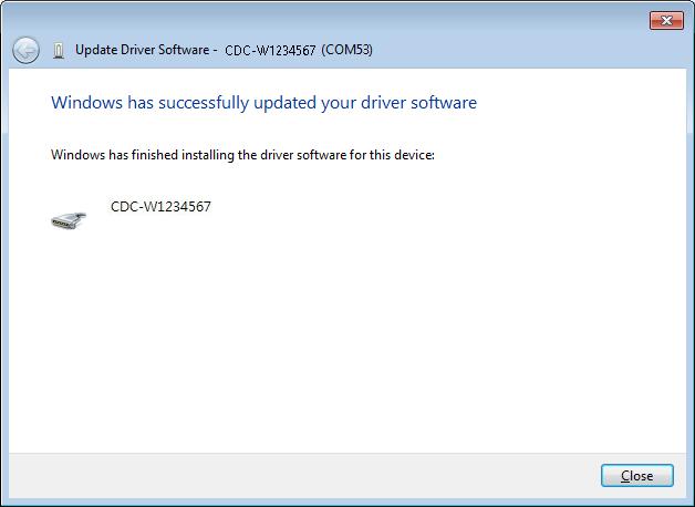 COMMUNICATION INTERFACE 8. Windows 7 will install the driver for a while. 9.