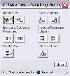 To edit a table s properties once it is created, click in a table cell, and then click on the Edit Table/Cell button.