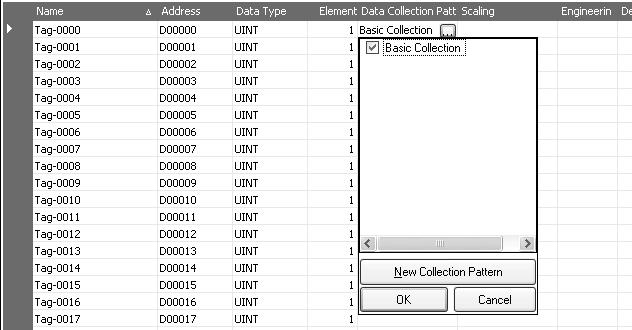 Setting Variables Section 10-3 10-3-12 Registering an Existing Variable in a Data Collection Pattern A variable that was set previously can be specified and registered in a data collection pattern.