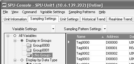 Setting Sampling Patterns Section 18-4 18-4 Setting Sampling Patterns 18-4-1 Adding a Sampling Pattern 1,2,3... 1. To add a sampling pattern, click the SPU Console s Sampling Settings Tab and select Sampling Pattern Settings.