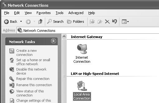 For Windows 2000, click Network and Dial-up Connections from the control panel. 5.