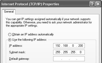Making the Initial Settings for the SYSMAC SPU Unit Section 3-5 If Use the following address is set, record the current IP address of the computer so that it can be set again later. IP address... Subnet mask.