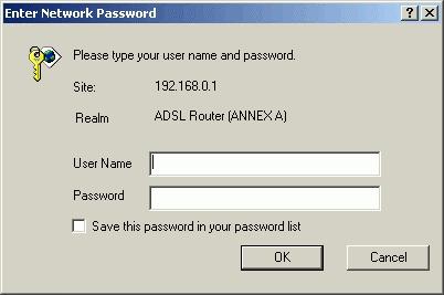Password Screen The password screen allows you to assign a password to the FBR-1416. Figure 8: Password Screen Old Password New password Verify password Enter the existing password in this field.