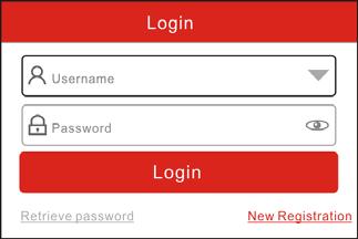 Fig. 4-2 1. If you are a new user, tap New Registration. See Fig. 4-3.