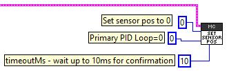 13. Setting Sensor Position Depending on the sensor selected, the user can modify the Sensor Position.