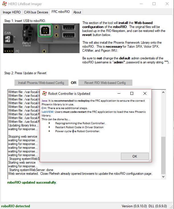 2. roborio Web-based Configuration: Firmware and diagnostics A useful diagnostic feature in the FRC Control system is the roborio s Web-based Configuration and Monitoring page.