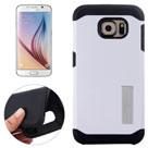 40 $5.15 SLIM DUAL LAYER ARMOUR CASE FOR GALAXY S6 Highly protective 2 piece Samsung Galaxy S6 case with a black flexible TPU case and a snap on hard plastic shell on the outer.