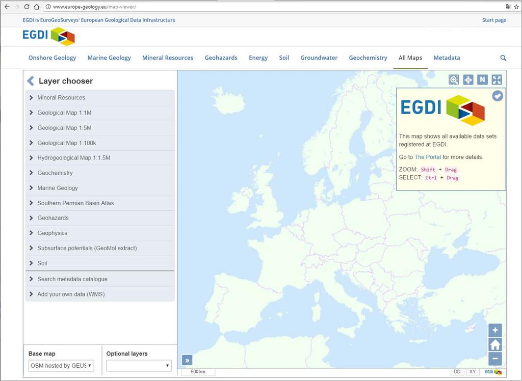 EGDI Portal - Map Viewer - functional