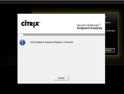 Citrix will do a component check and Digital Certificate validation check You will be prompted to choose the certificate again Based on