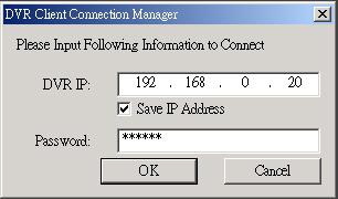 DVR IP: IP address of the remote DVR-400.