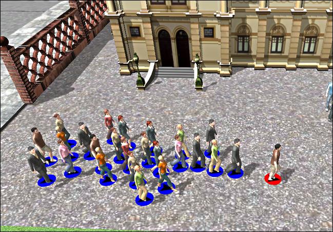 Even though it is crucial to consider the presence of groups for the believability of a virtual crowd, most crowd simulations only take into account individual characters or a limited set of group