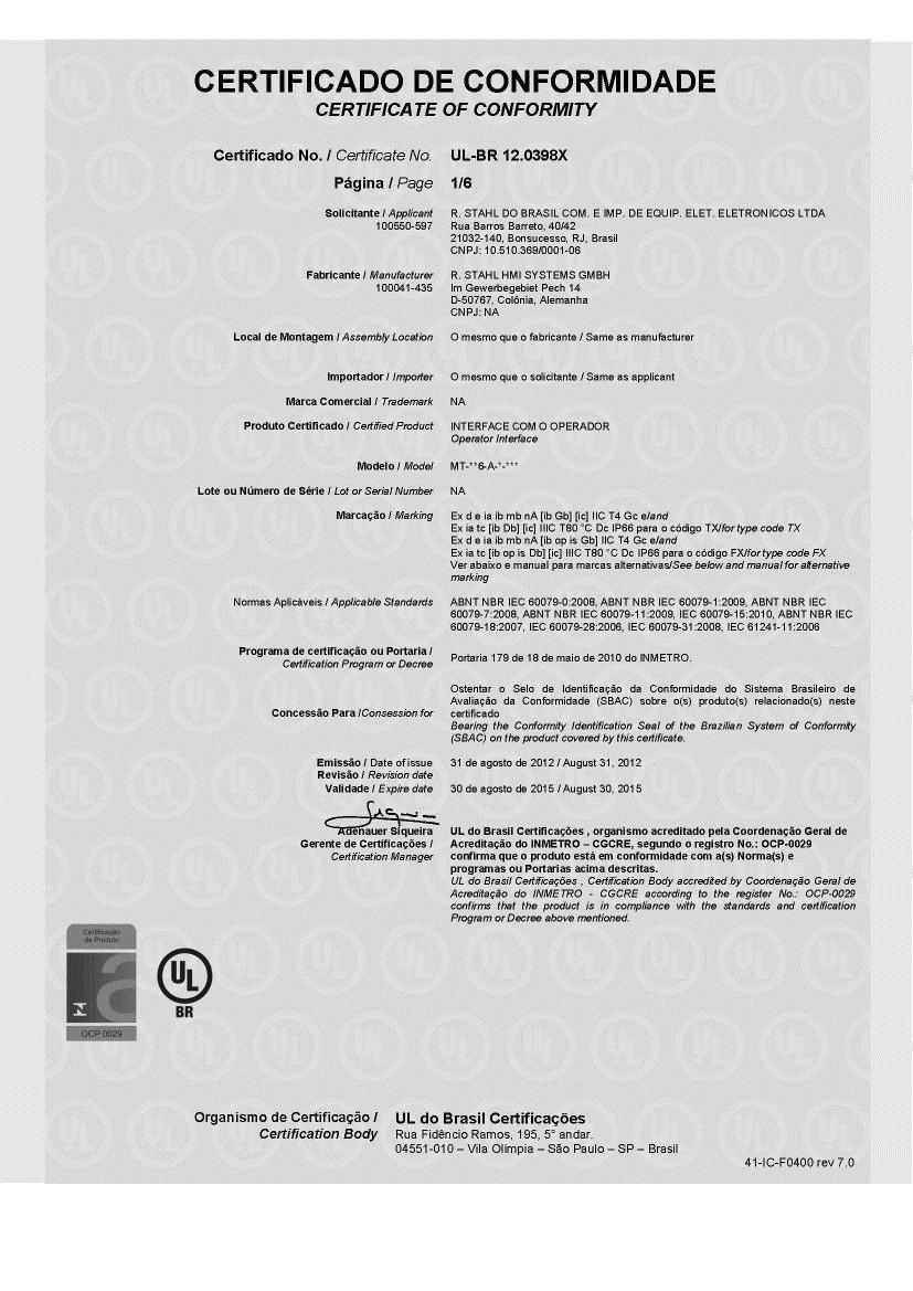 UL-BR certificate 8 UL-BR certificate Page 56 of