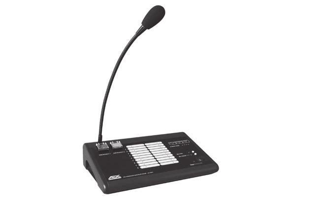 ex 861A. ex 862A. ex 863A. ex 864A Emergency Microphone The Emergency Microphone produces 0 db Audio Balanced Output and communicates with ex 834A Microphone Input Card via RS 485 Communication line.