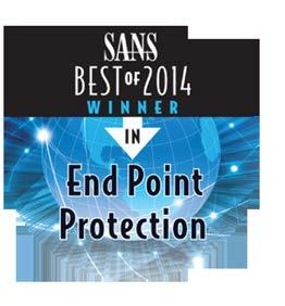 Carbon Black: The Leader in Next- Generation Endpoint Security #1 Endpoint Protection The SANS Institute s Best of Awards, based on votes by security practitioners, labeled Carbon Black No.