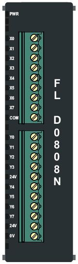 FLD0808N Product Specifications Digital Inputs Digital Outputs Input per Channel Input Impedance Min. ON Voltage Max.
