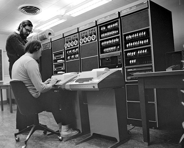 Ritchie, Thompson, PDP-11 and ASR-33 (1970)