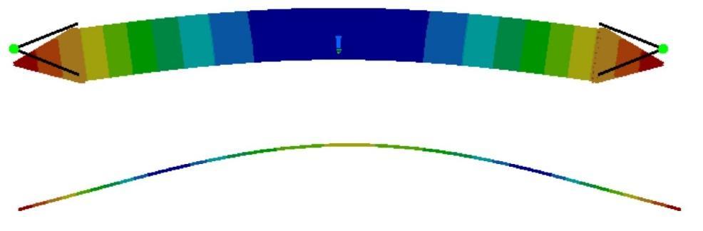 Table 2.15 Bending Frequencies of Vibration (Hz), for Fixed-Free Case (c), Rigid Virtual Part Catia (Rigid) Reference Values % Error Mode 1 2445 2290 6.77 % Mode 2 7081 6362 11.