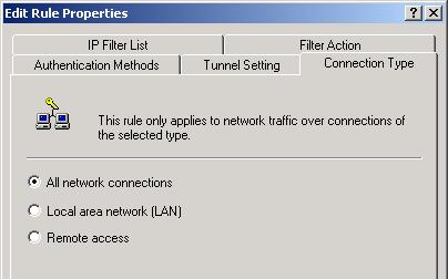 Figure C-17: Connection Type Tab Tunnel 2: Router->win 9.