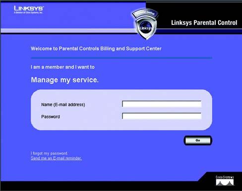 Managing Linksys Parental Controls To manage your Linksys Parental Controls account, you will need an active Internet connection. Then follow these instructions: 1.