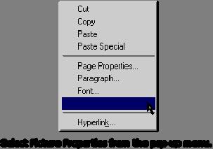3) Click the General tab. 4) Click the Interlaced check box. 5) Click OK in the Picture Properties dialog box Animation effects can make a Web page more lively.