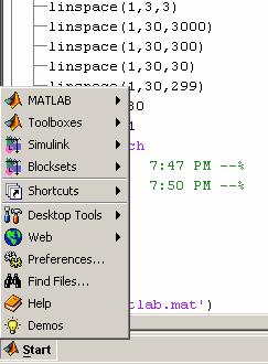 MATLAB Desktop Launch Pad access tools, demos and