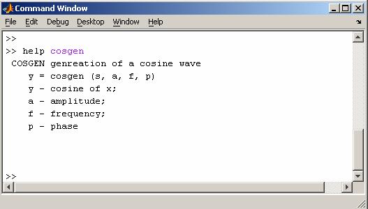 MATLAB M-Files An example of Function M-files (cont.