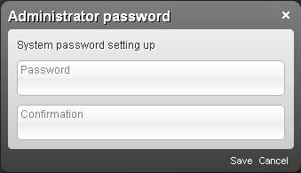 Installation and Connection Right after the first access to the web-based interface you are forwarded to the page for changing the administrator password specified by default. Figure 17.