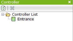 Control panel contains the following windows and menu bars: drop-down menu on the top bar Allows access to all