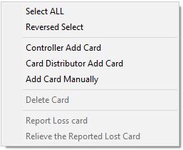 3.4.2 Card This function is used for add cards to the "cards container" and to change the status of the card.